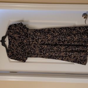 Chaps Polka Dot Dress - L